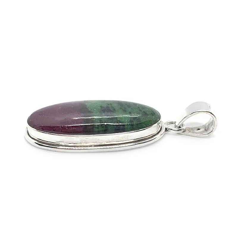 Skylar Ruby Zoisite Gemstone Pendant