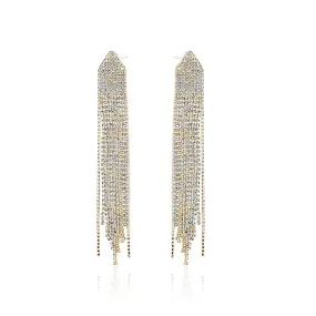 Statement crystal drop earrings