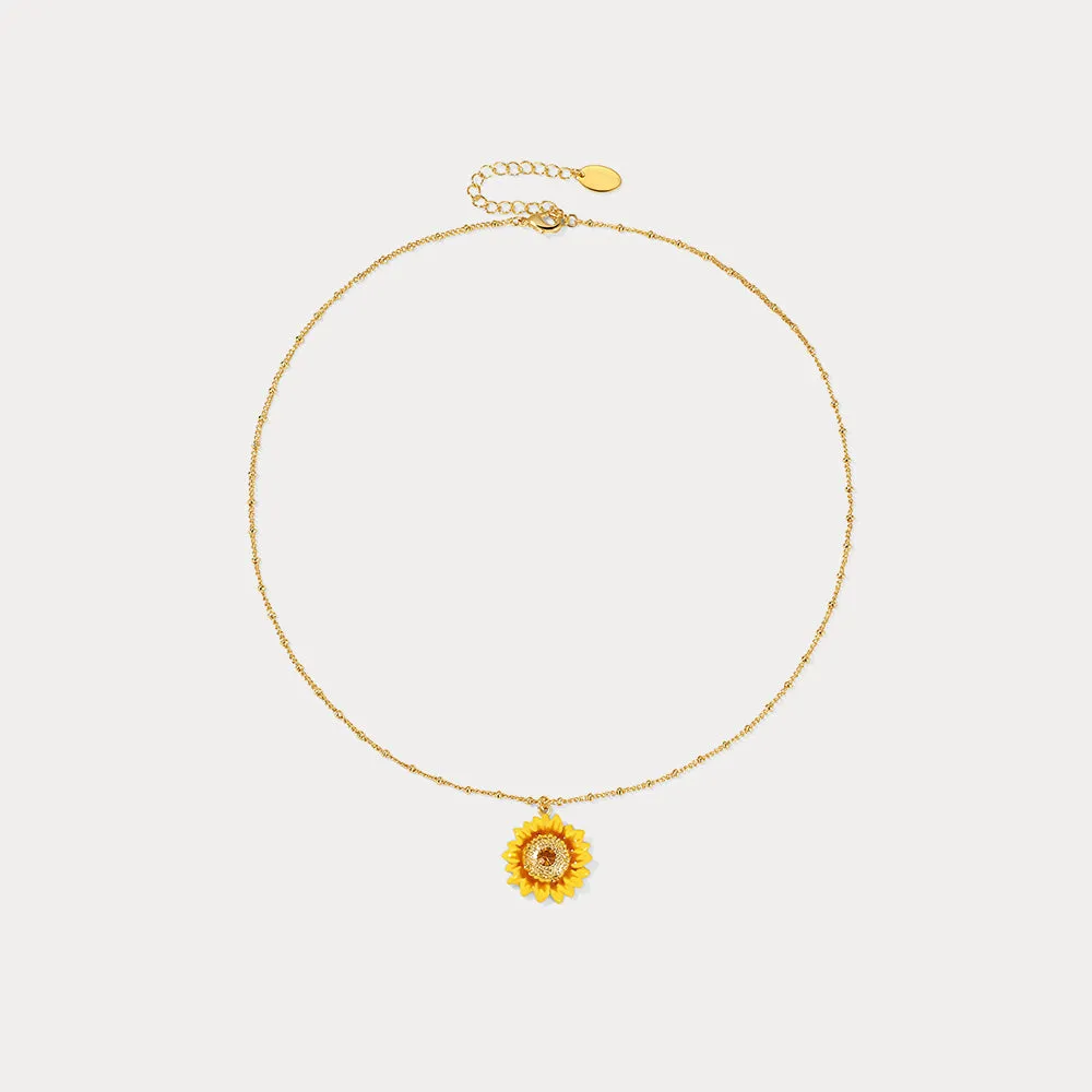 Sunflower Necklace