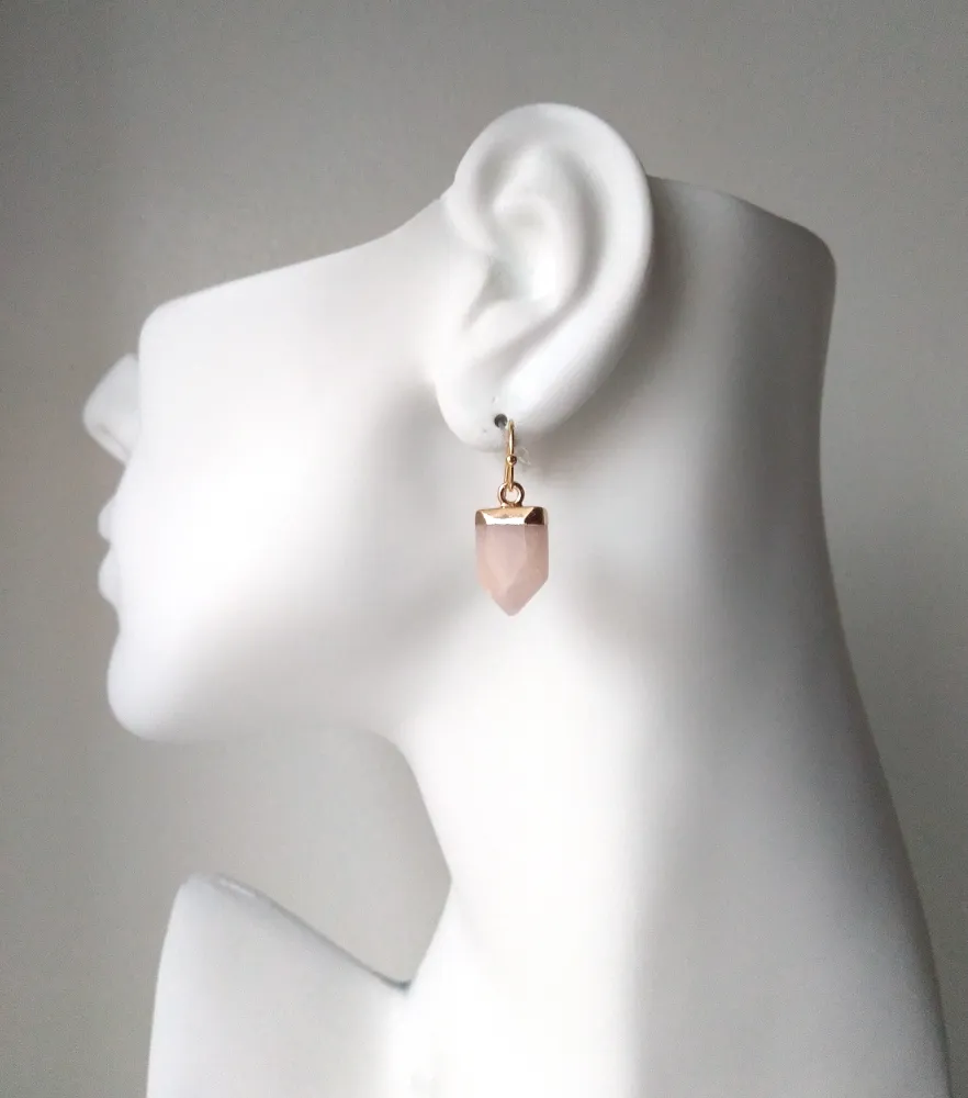 Tabard Single Gem Drop Earrings