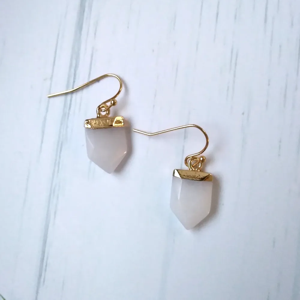 Tabard Single Gem Drop Earrings