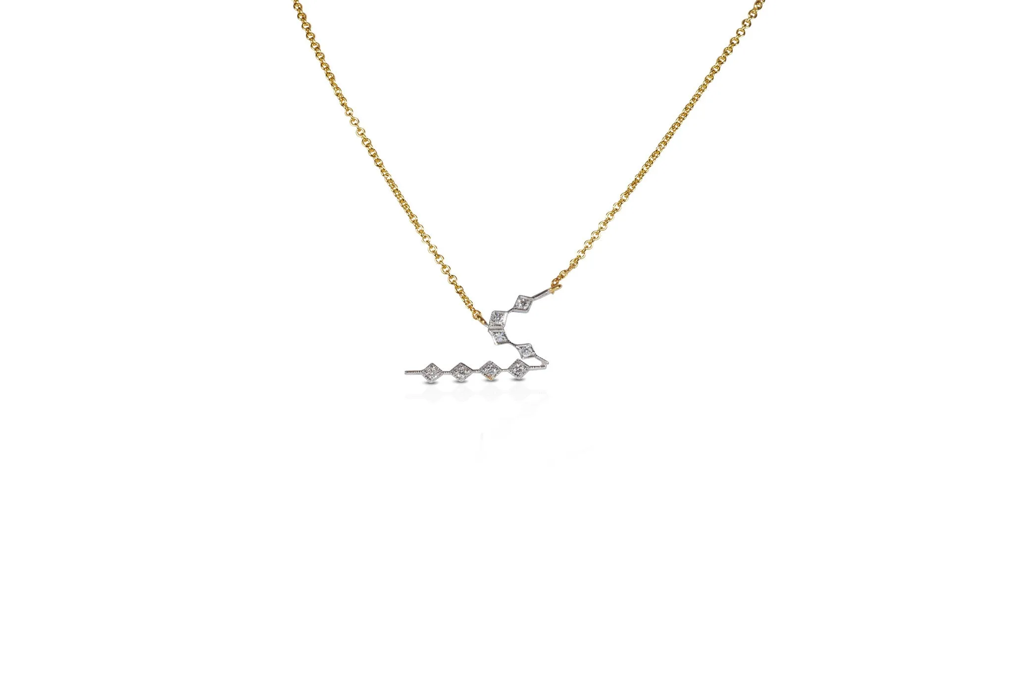 Talisman: Constellation Alphabet S Diamond Necklace