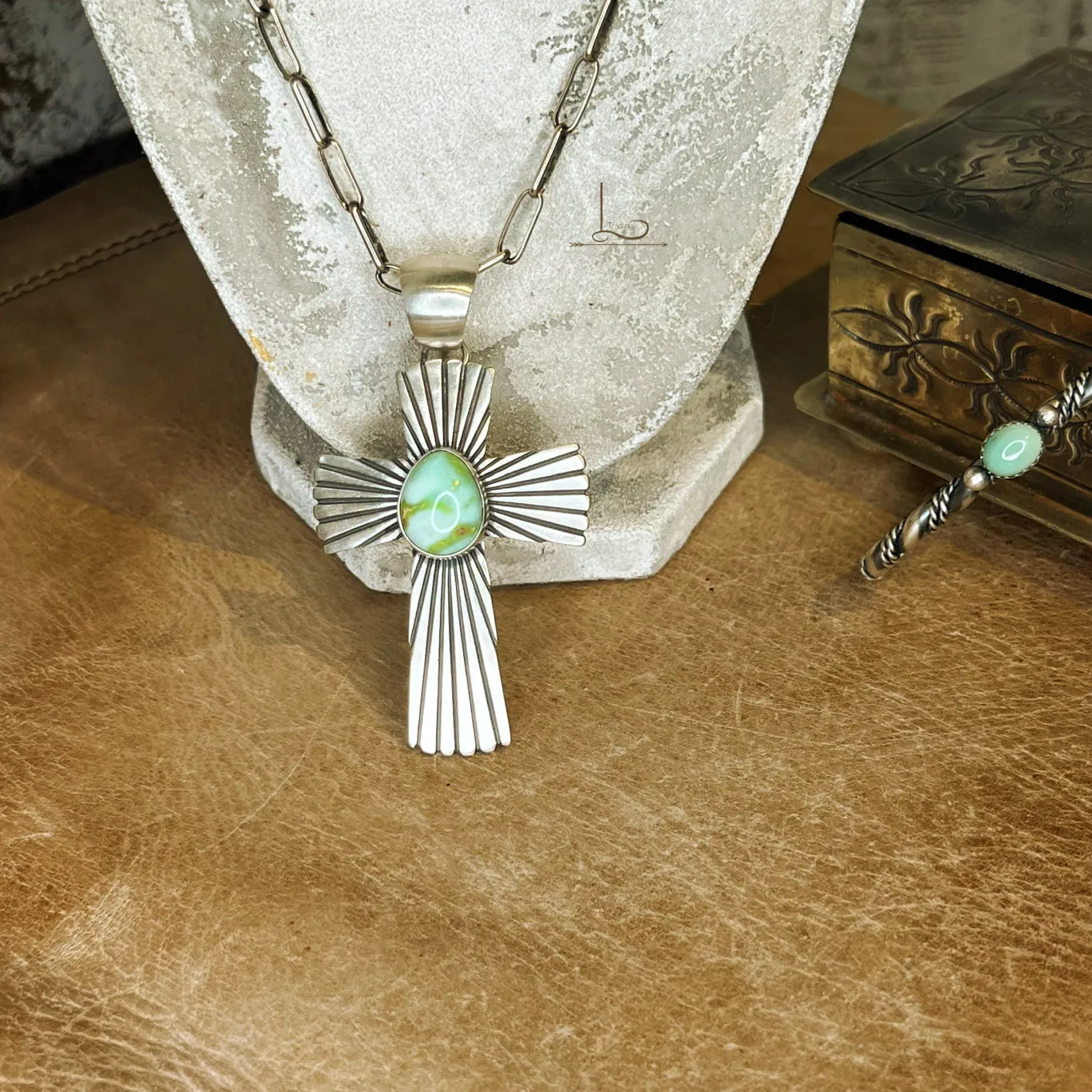 The Gallup Turquoise Cross Pendant