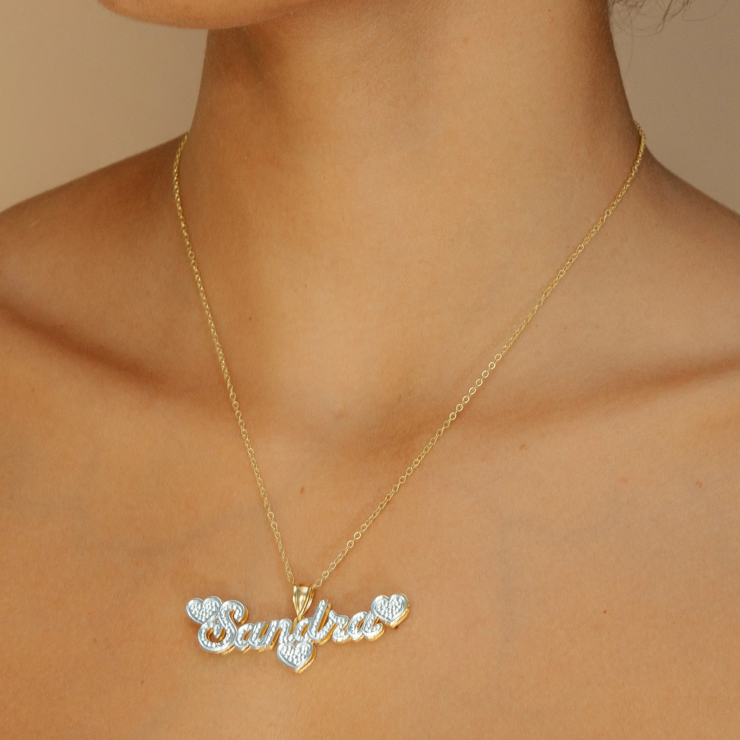 The Lovely Double Plated Name Necklace