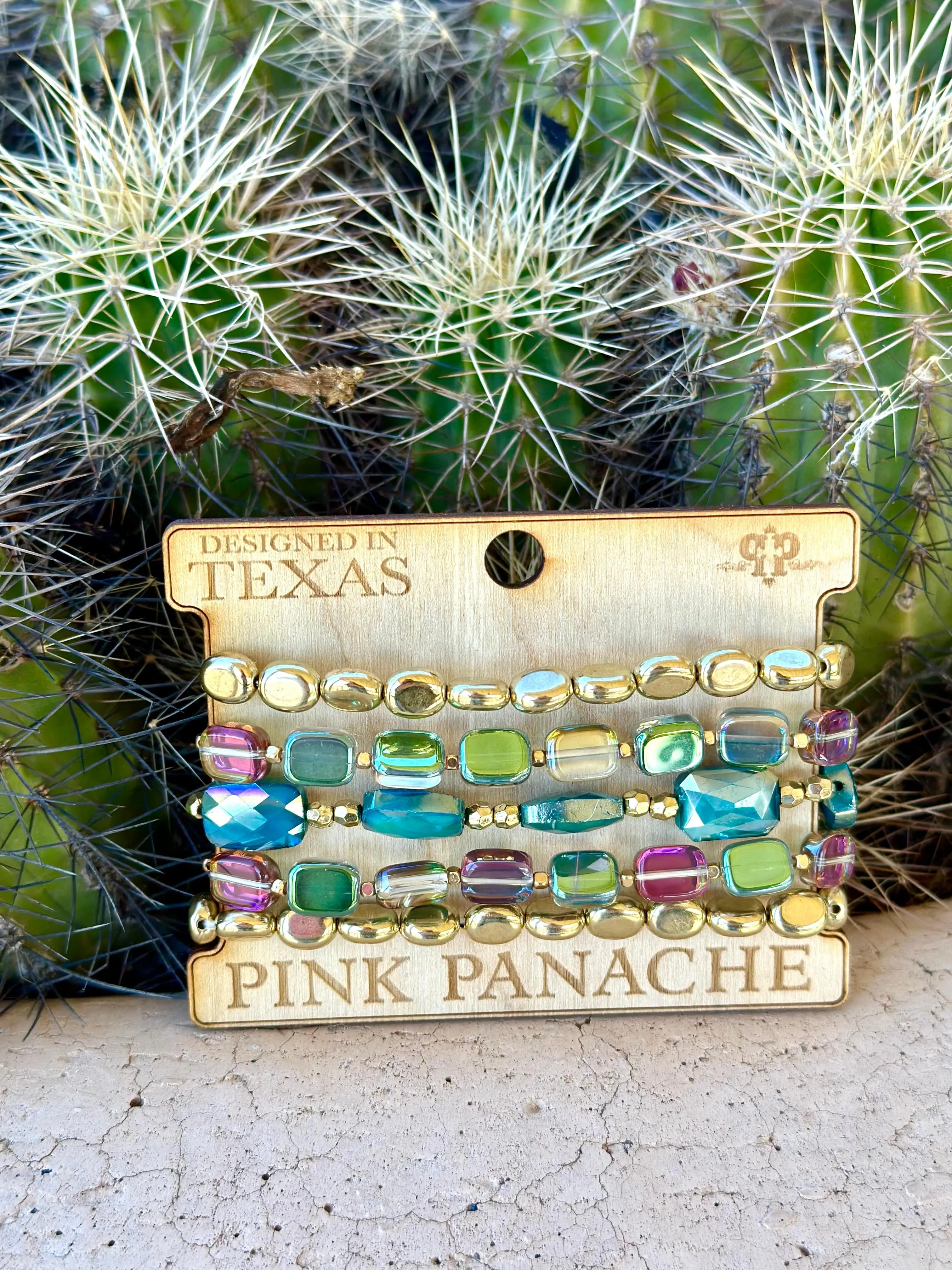 The Pink Panache Stacks of Spring Bracelet Set