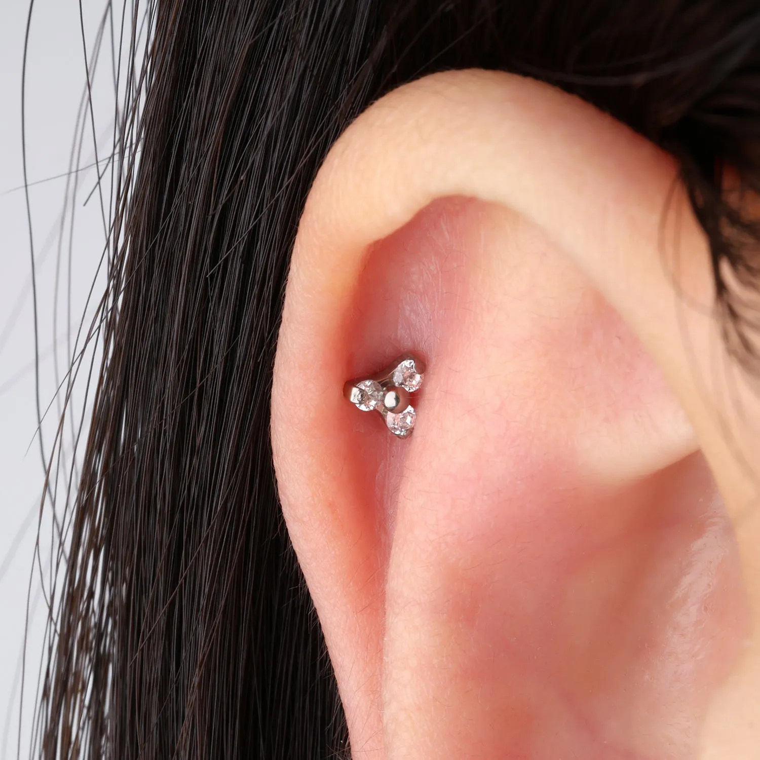 Titanium Gemstone Stud