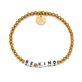 White Be Kind Little Words Project Waterproof Gold Trackable Bracelet S/M