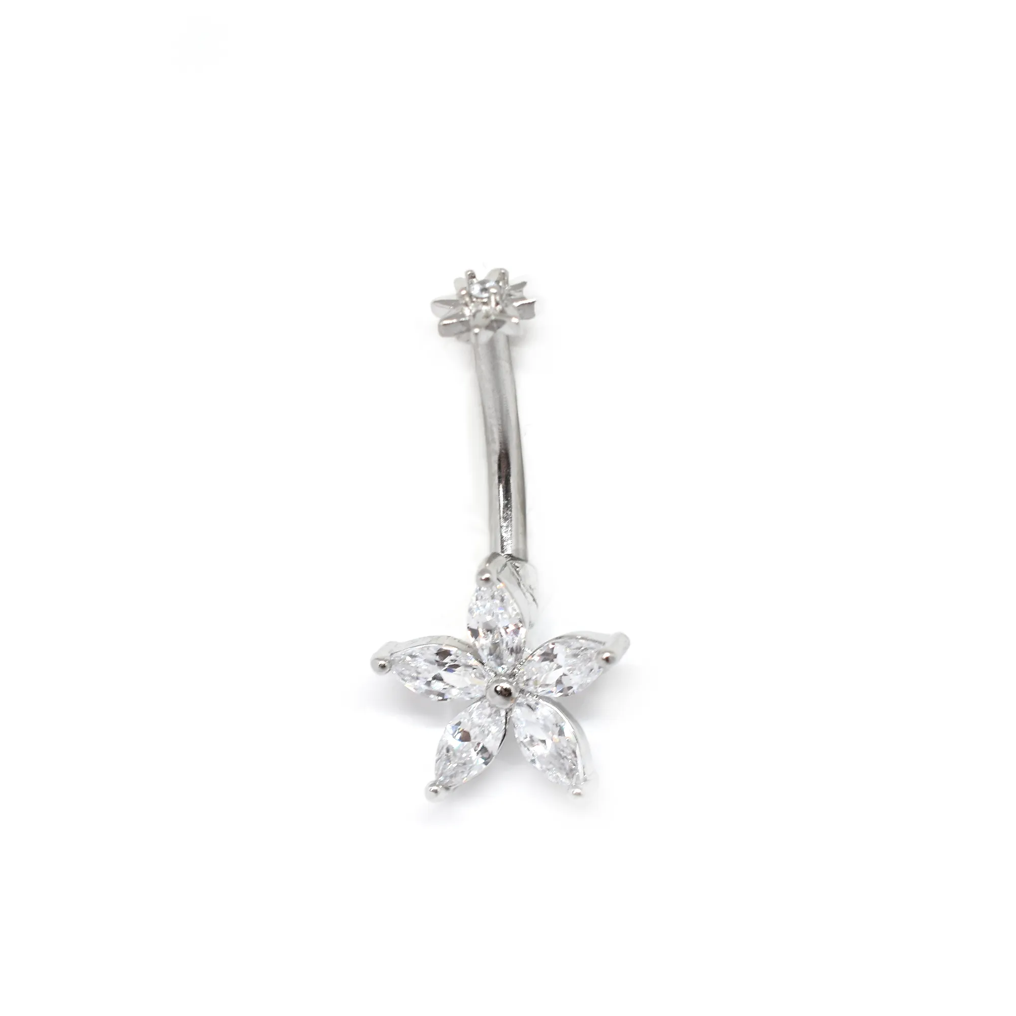 Yellow Flower Belly Ring