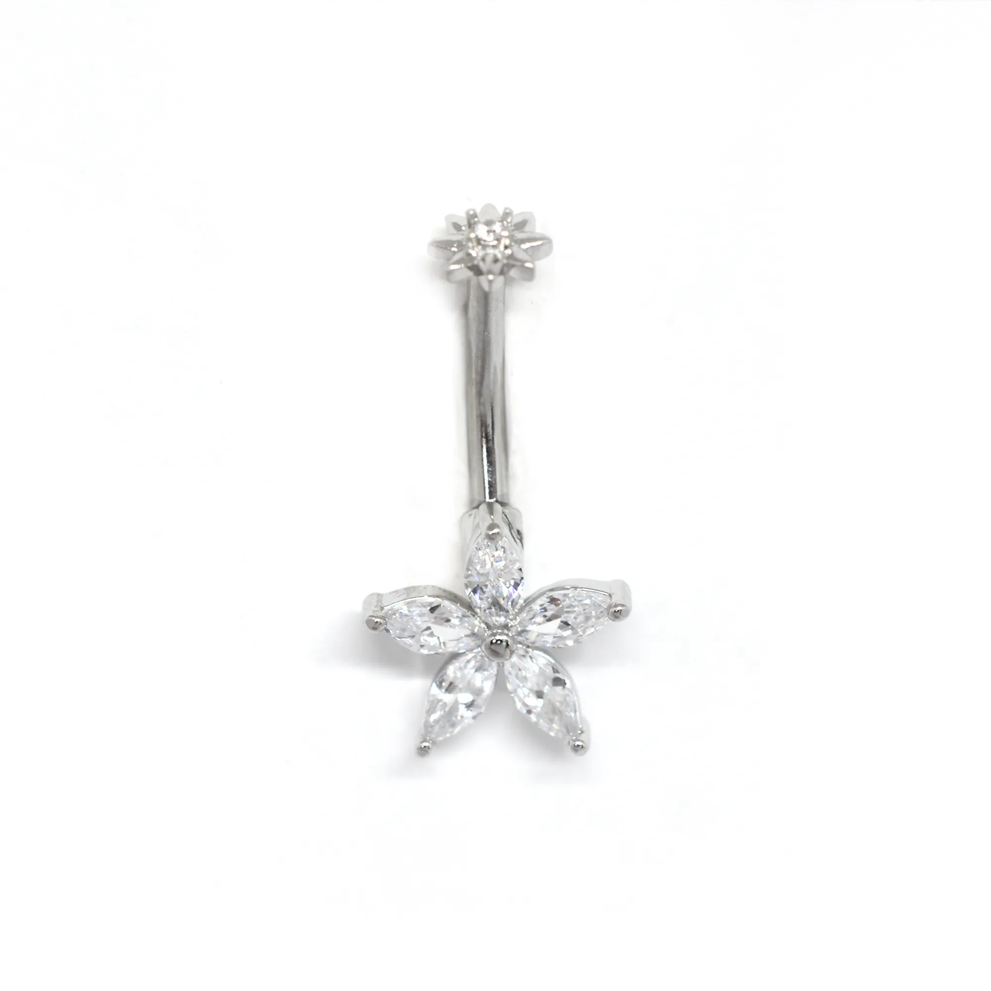 Yellow Flower Belly Ring